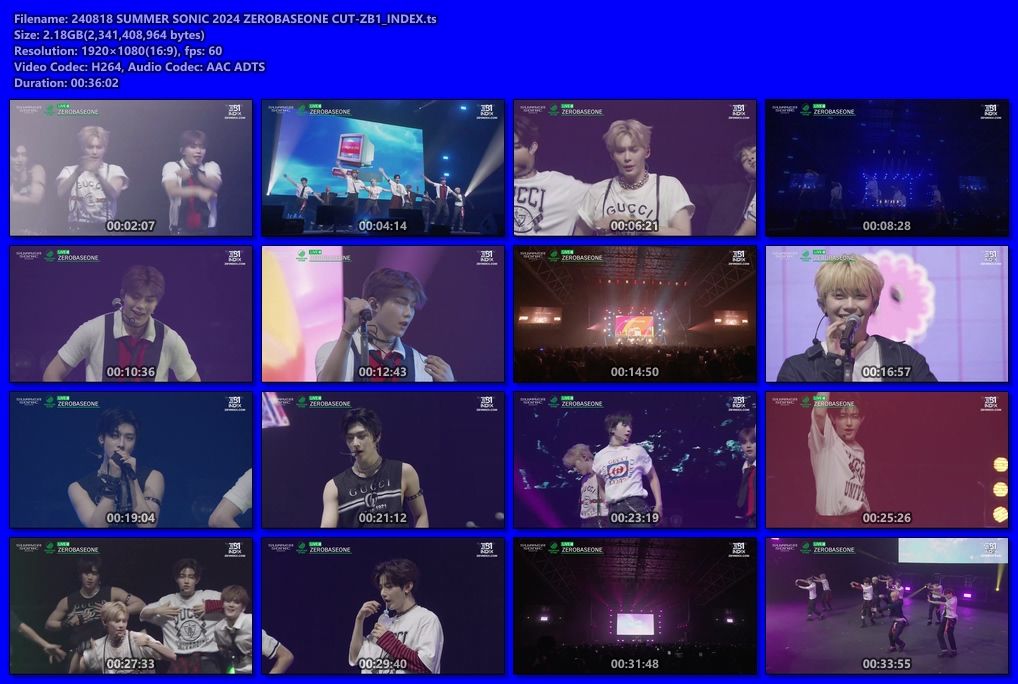 240818 SUMMER SONIC 2024 ZEROBASEONE CUT