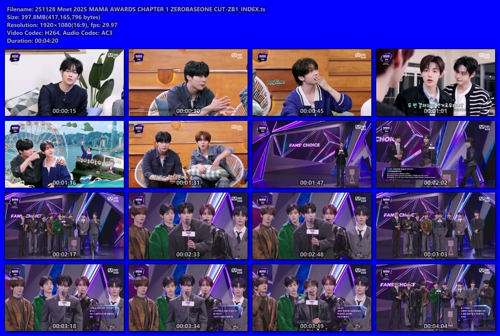 251128/29 2025 MAMA AWARDS ZEROBASEONE CUT