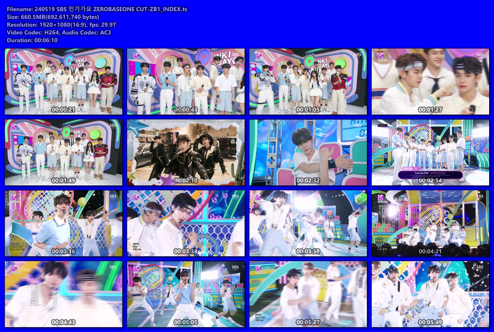 240519 SBS 인기가요 ZEROBASEONE CUT